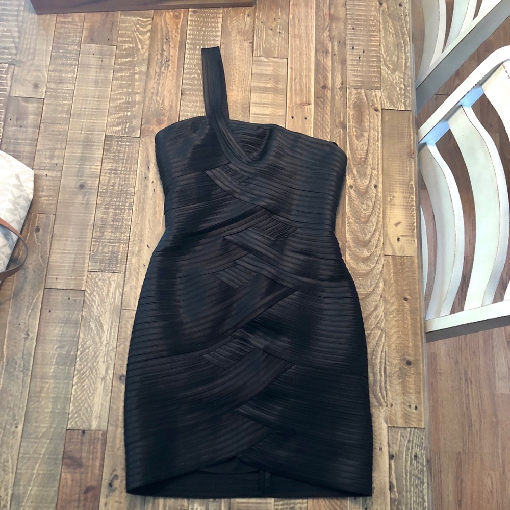 BCBG Black, sexy, bodycon dress.